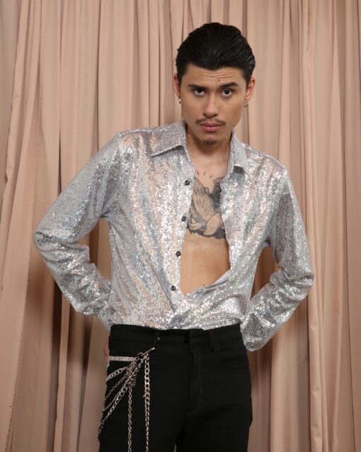 The Glitter Silver Shirt. - Image 2