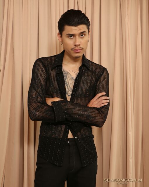 The Stripe Jersy Knit. (black) - Image 5