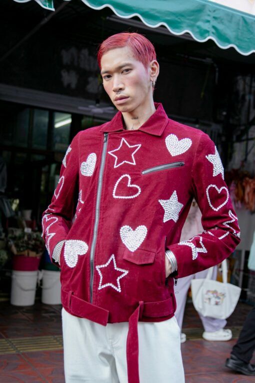MARIO VELVET BIKER JK - Image 5